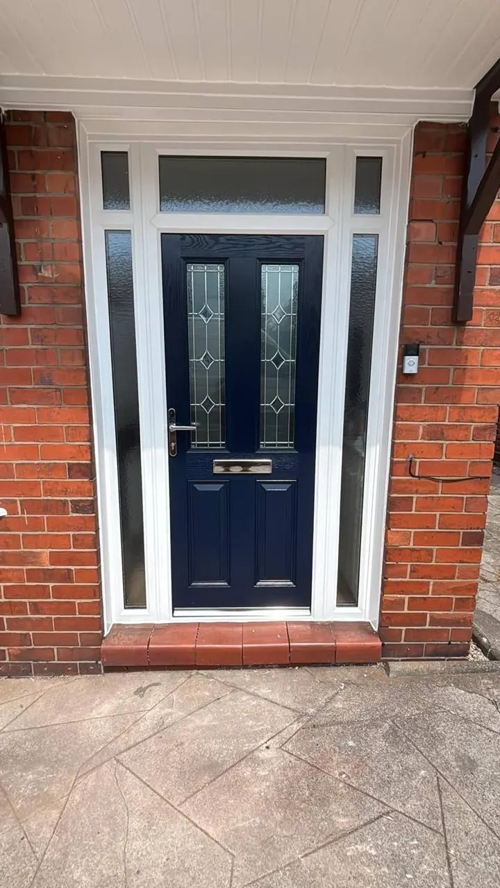 Navy composite with fanlight