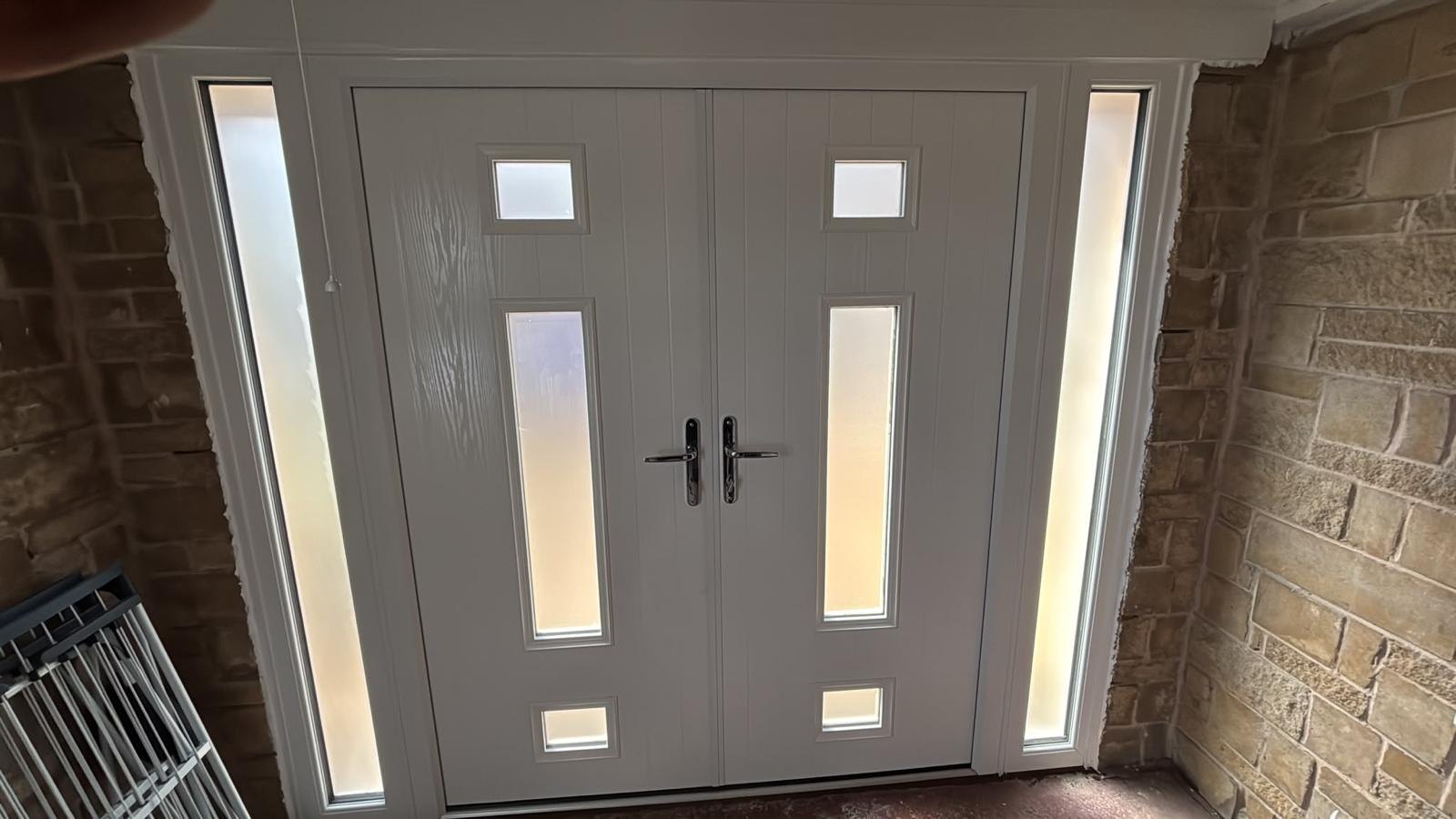 Garage doors, inside
